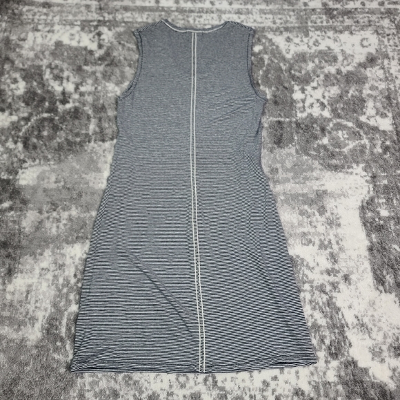 rag & bone Linen Blend Sleeveless Striped Thin Dress - Picture 4 of 11